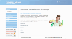 Desktop Screenshot of femmes-de-menage.be